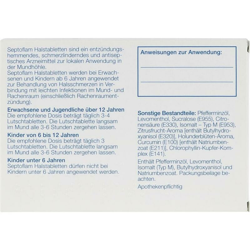 SEPTOFLAM Halstabletten