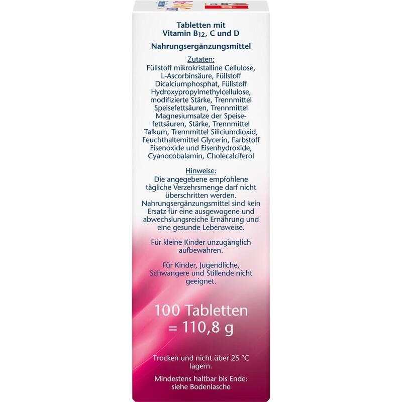 DOPPELHERZ B12+C+D3 Depot aktiv Tabletten