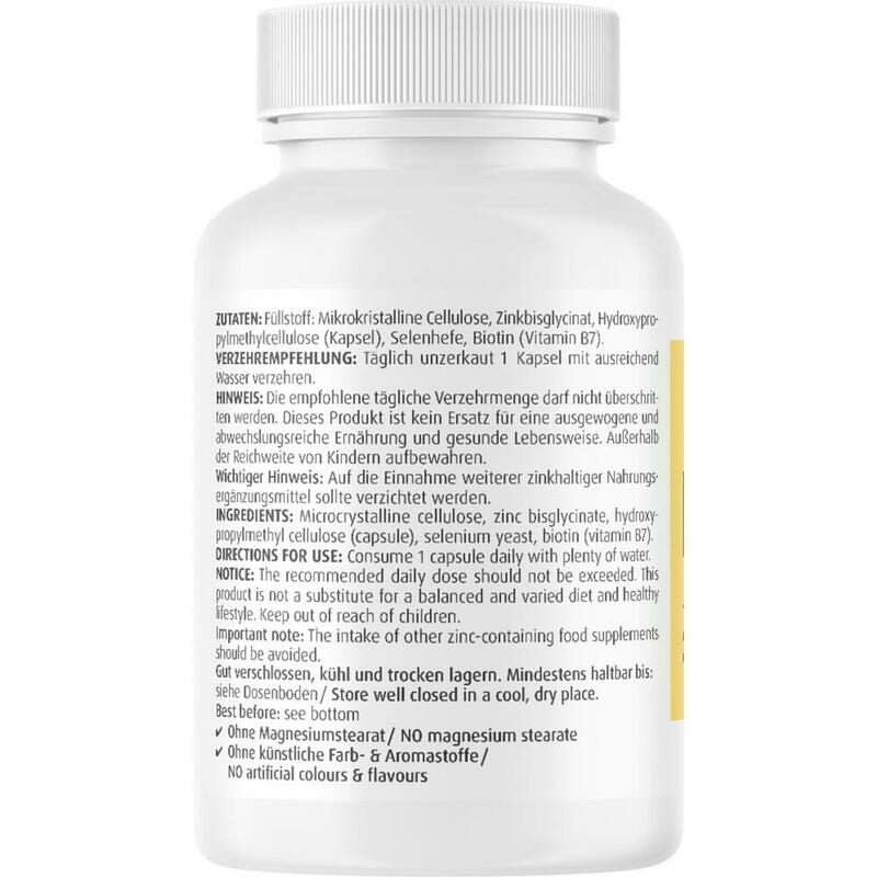 BIOTIN KOMPLEX 10 mg+Zink+Selen hochdosiert Kaps.