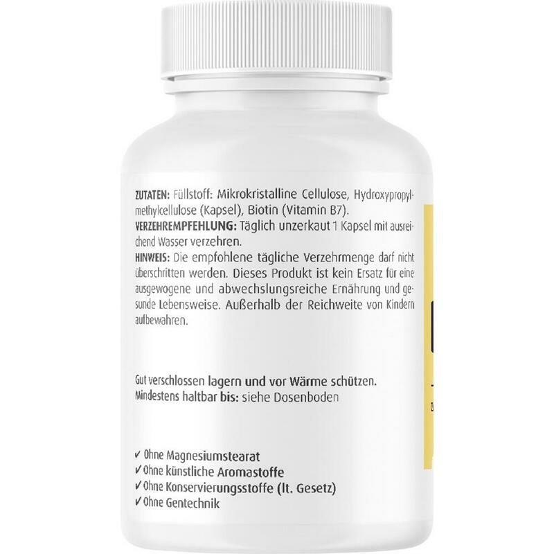BIOTIN 10 mg Kapseln hochdosiert