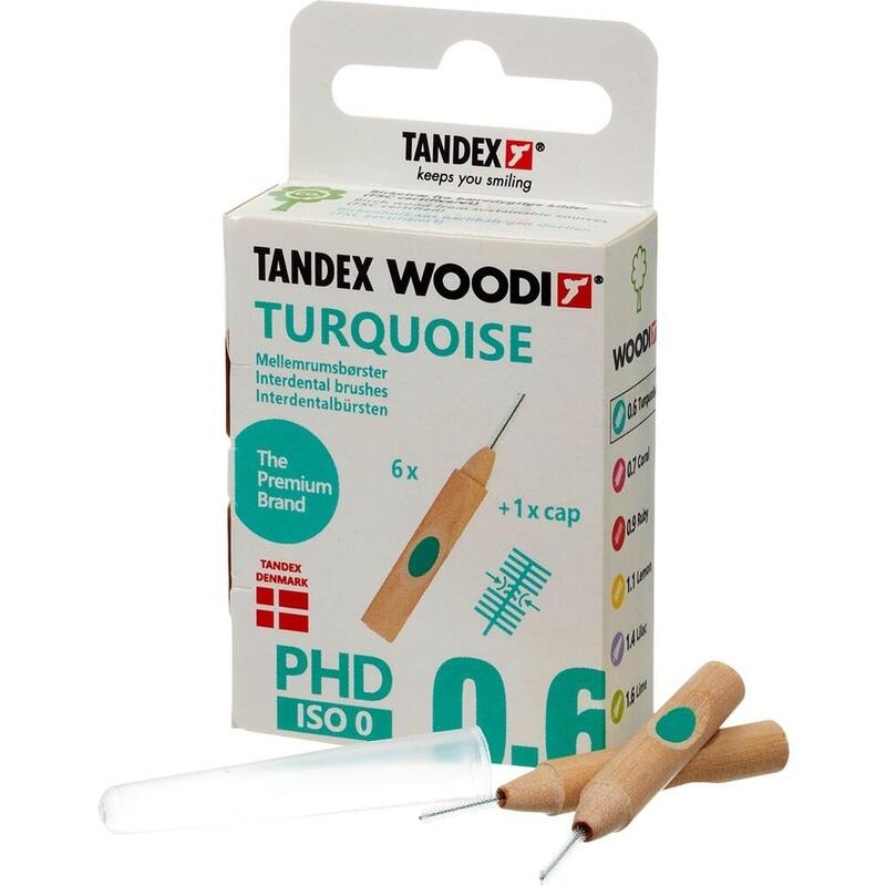TANDEX WOODI Interdentalb.PHD 0.6/ISO 0 turquoise