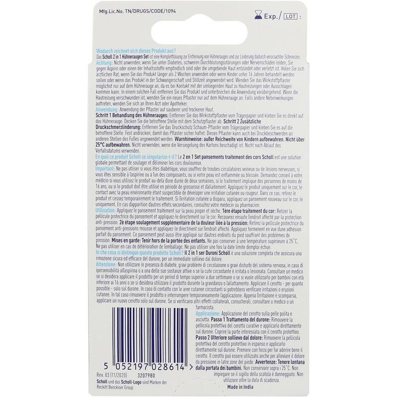 SCHOLL 2in1 Hühneraugen Set
