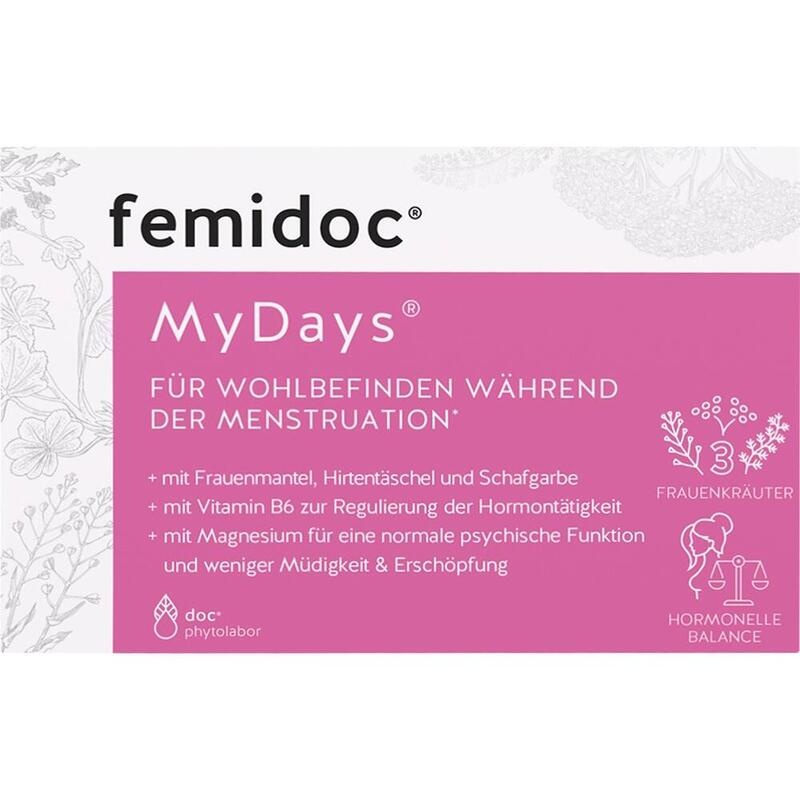 FEMIDOC MyDays für die Menstruation Kapseln