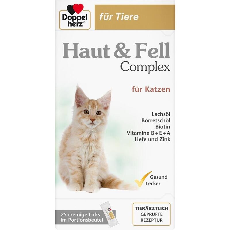 DOPPELHERZ für Tiere Haut&Fell Compl.Port.B.f.Kat.