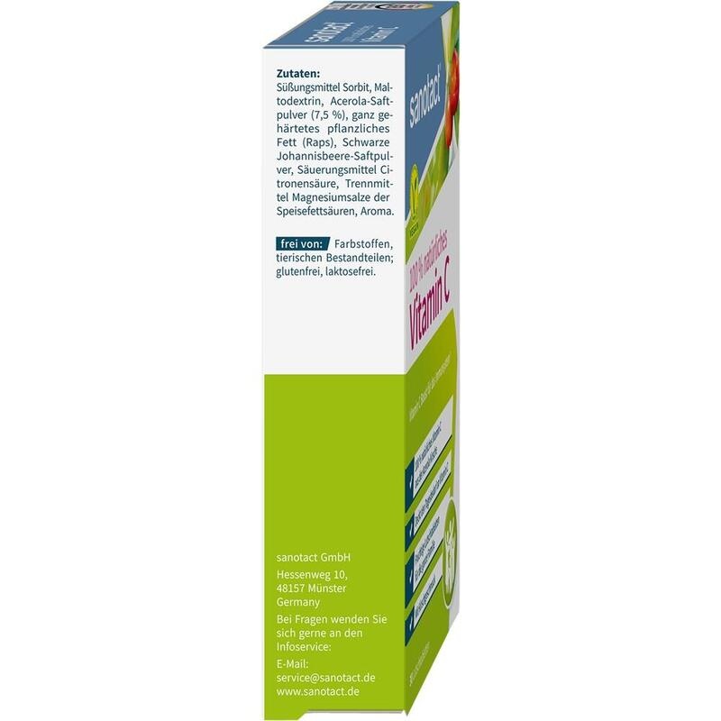 SANOTACT 100% natürliches Vitamin C Lutschtabl.