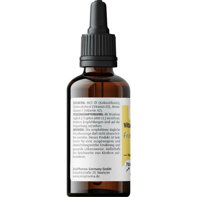 VITAMIN D3+K2 MK-7 all trans Family Tropf.z.Einn.