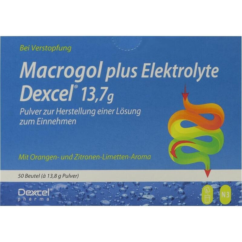 MACROGOL plus Elektrolyte Dexcel 13,7 g PLE