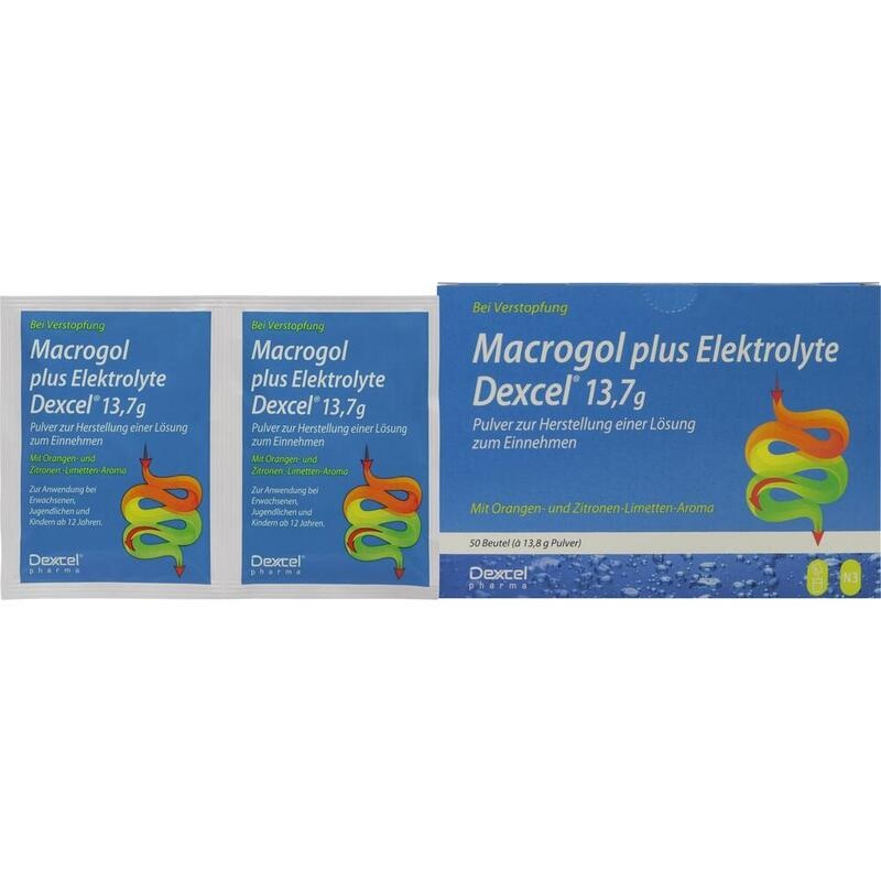 MACROGOL plus Elektrolyte Dexcel 13,7 g PLE