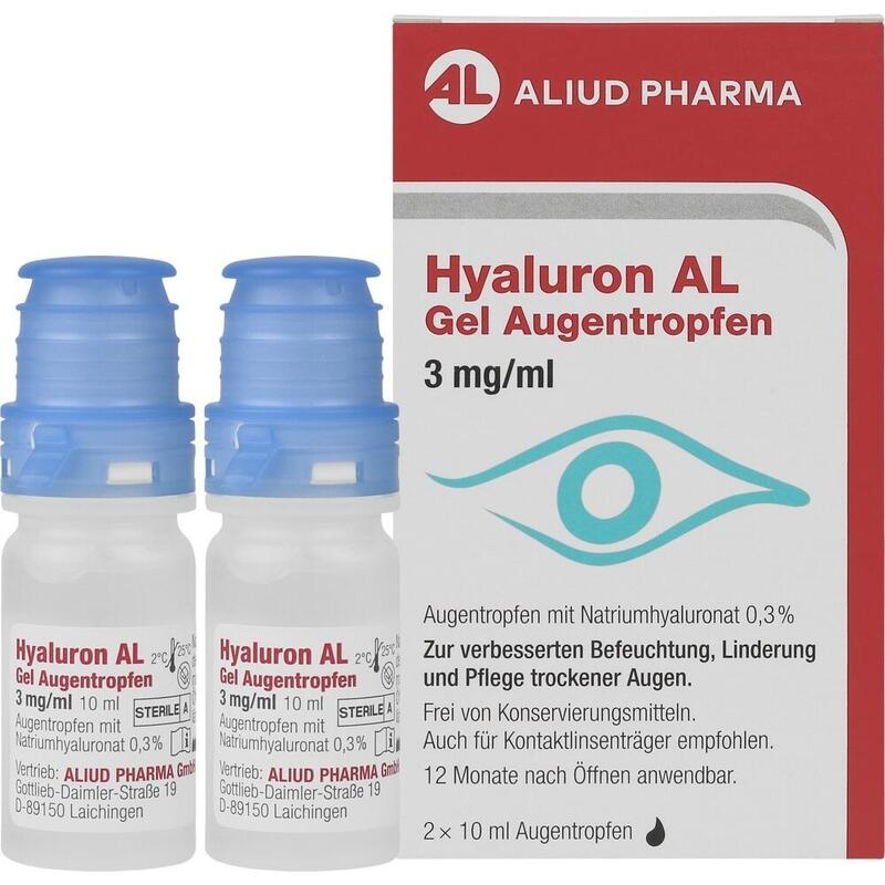 HYALURON AL Gel Augentropfen 3 mg/ml