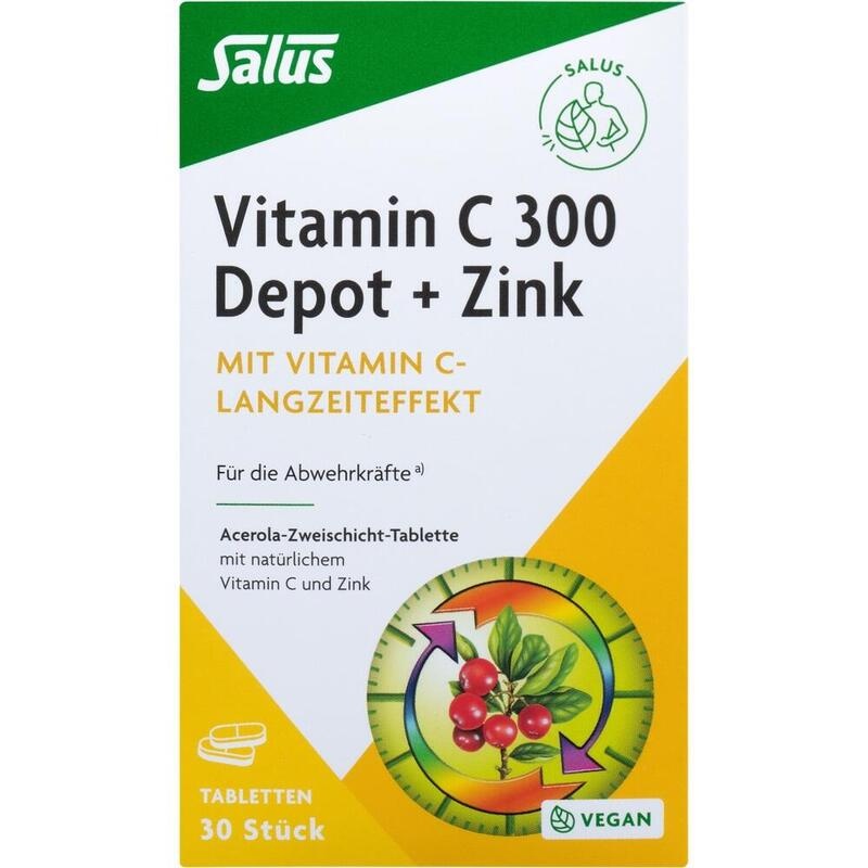 VITAMIN C 300 Depot+Zink Tabletten Salus