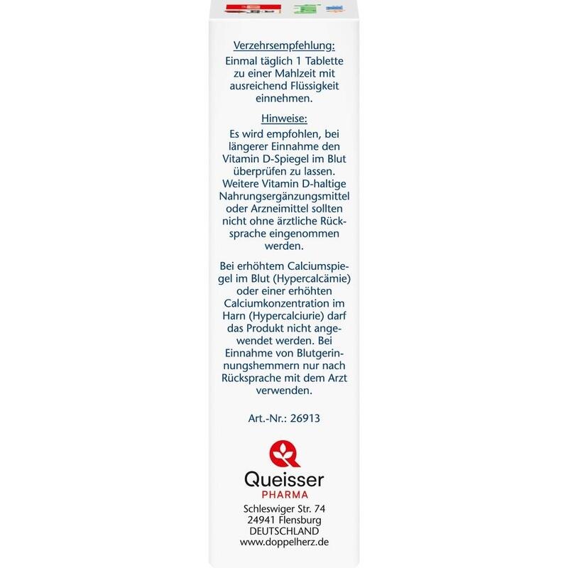 DOPPELHERZ Vitamin K2+D3 1000 I.E. Tabletten