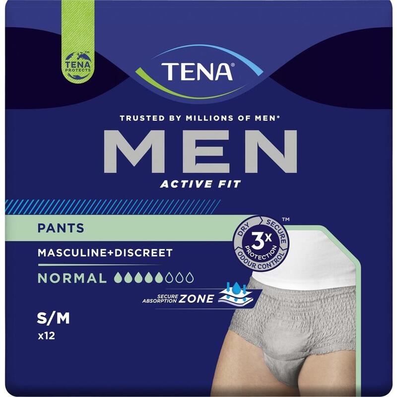 TENA MEN Act.Fit Inkontinenz Pants norm.S/M grau