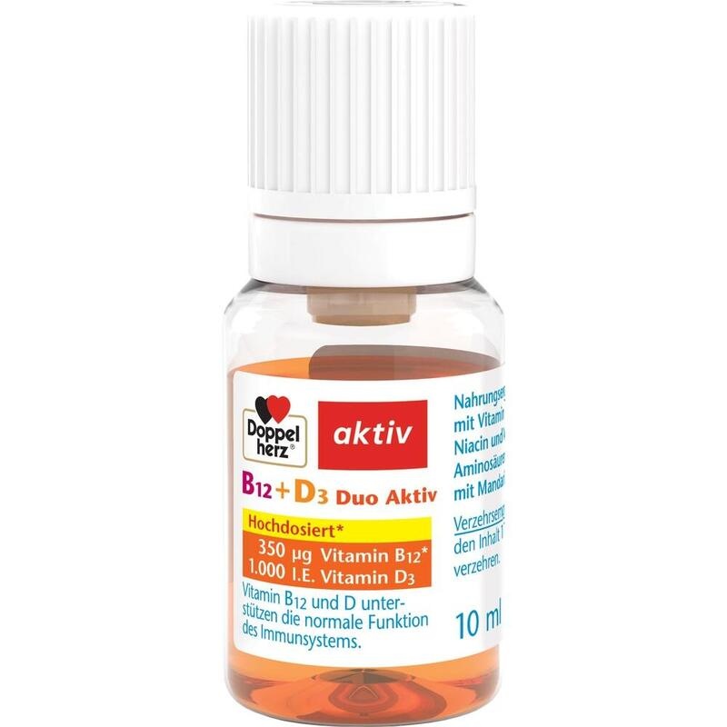 DOPPELHERZ B12+D3 Duo Aktiv Trinkampullen