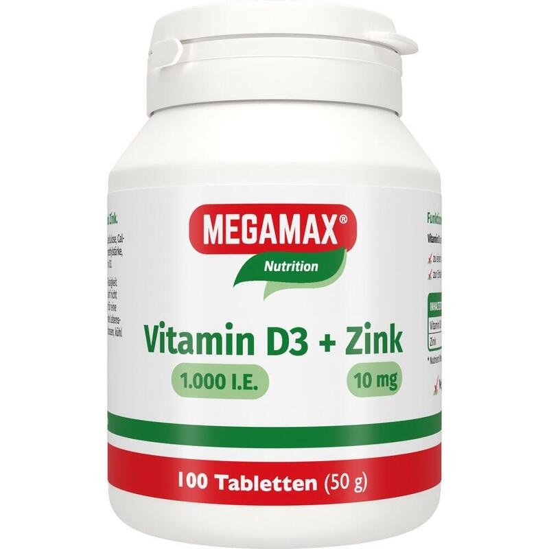 VITAMIN D3 1.000 I.E.+Zink 10 mg Tabletten