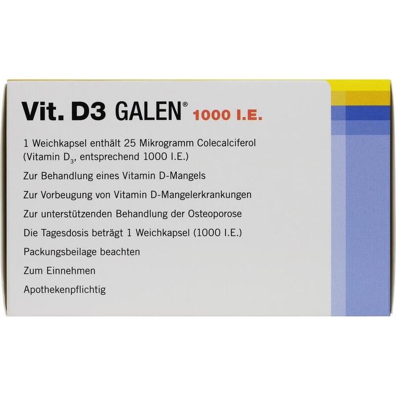VIT. D3 GALEN 1000 I.E. Weichkapseln
