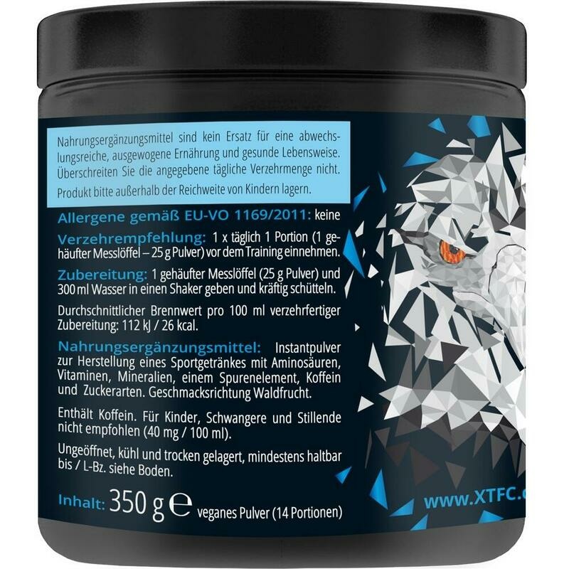 XTFC Pure Energy ANGER Pre-Workout-Drink Waldfru.