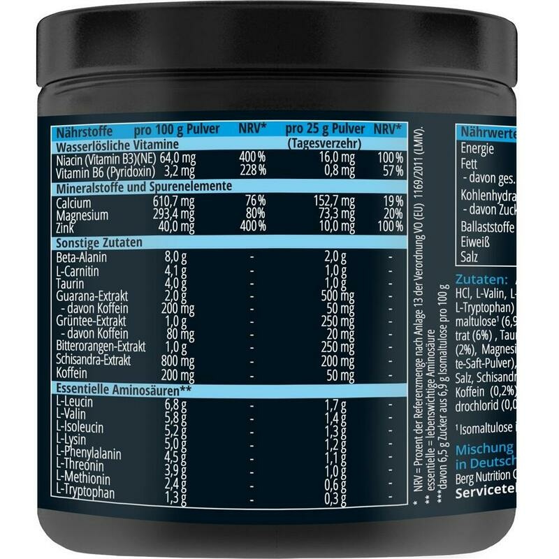 XTFC Pure Energy ANGER Pre-Workout-Drink Waldfru.