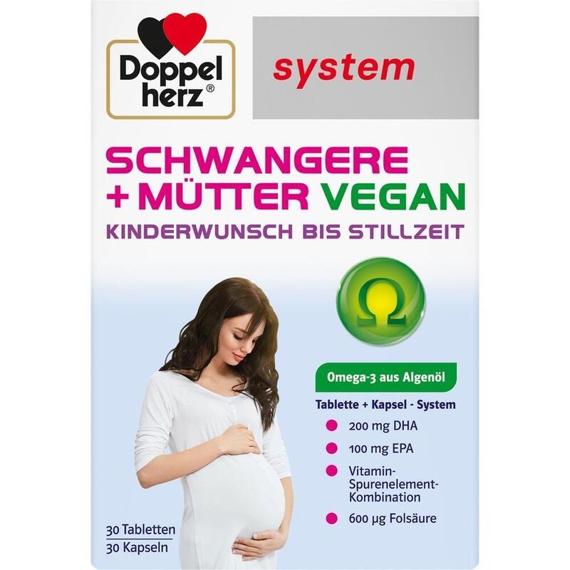 DOPPELHERZ Schwangere+Mütter vegan syst.Kombipack.