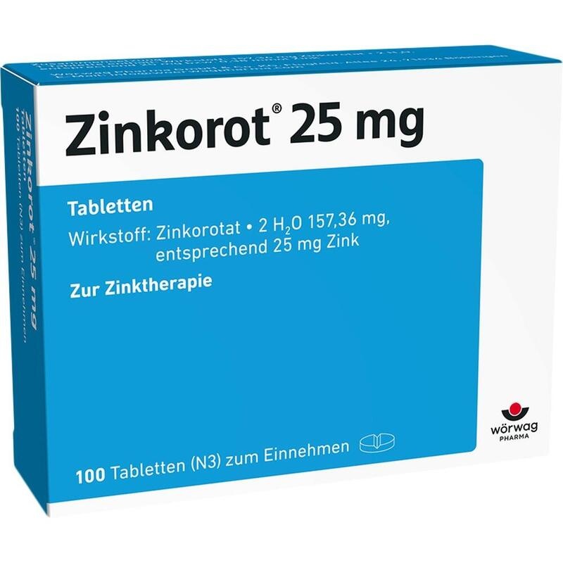 ZINKOROT 25 mg Tabletten