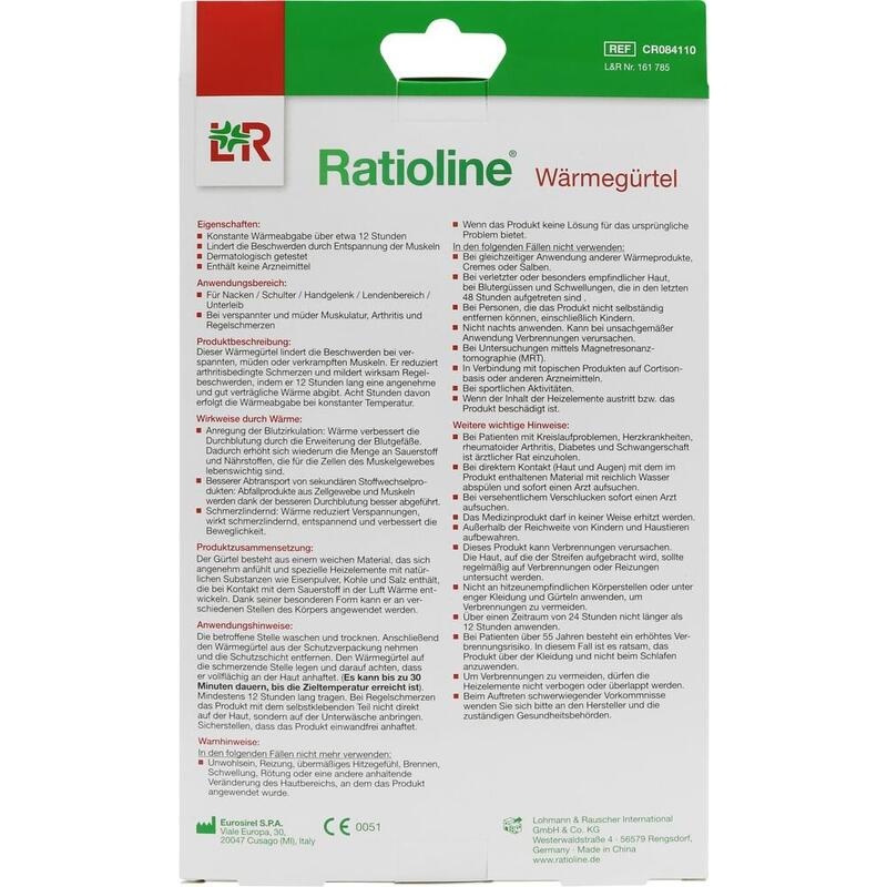 RATIOLINE Wärmegürtel Rückenbereich 10,5x115 cm