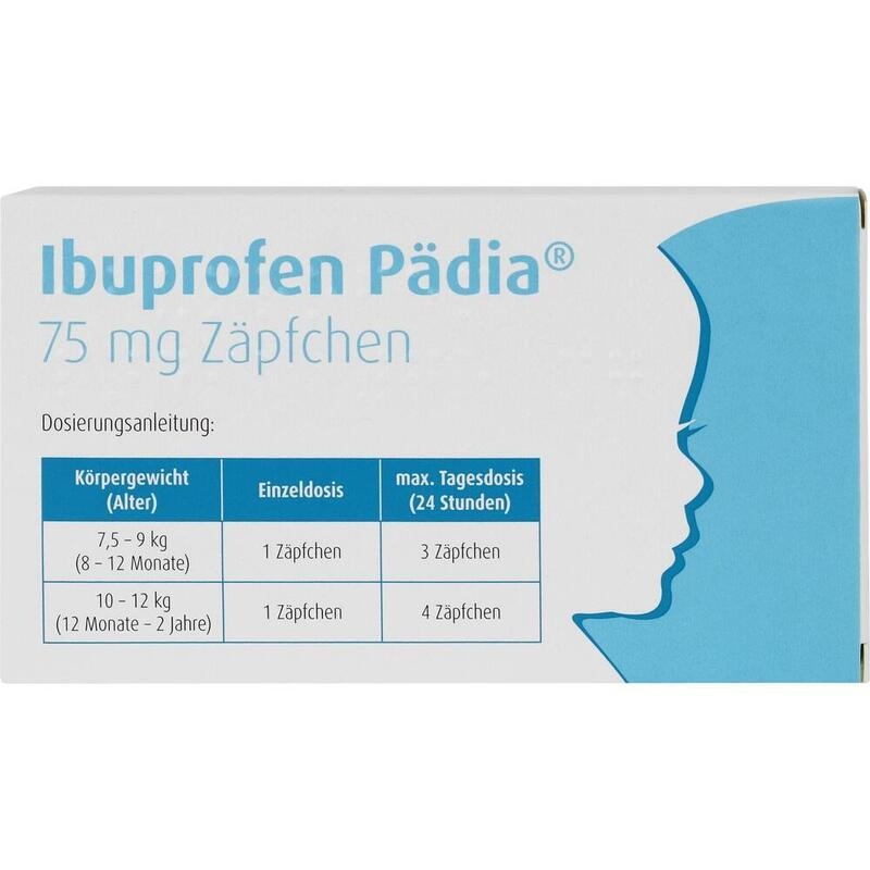IBUPROFEN Pädia 75 mg Zäpfchen