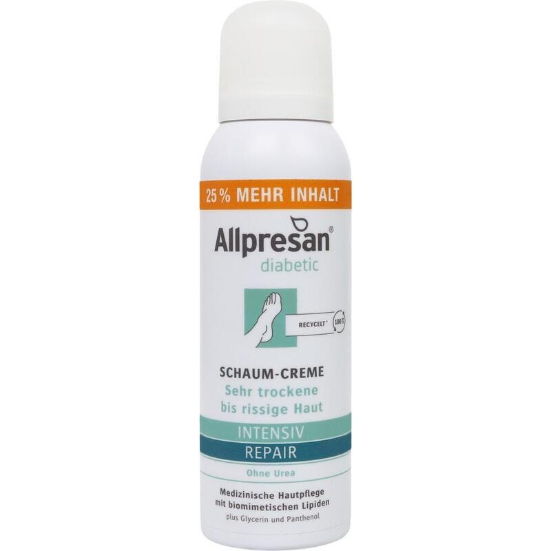 ALLPRESAN diabetic Inten.+Repair o.Urea Schaum-Cr.
