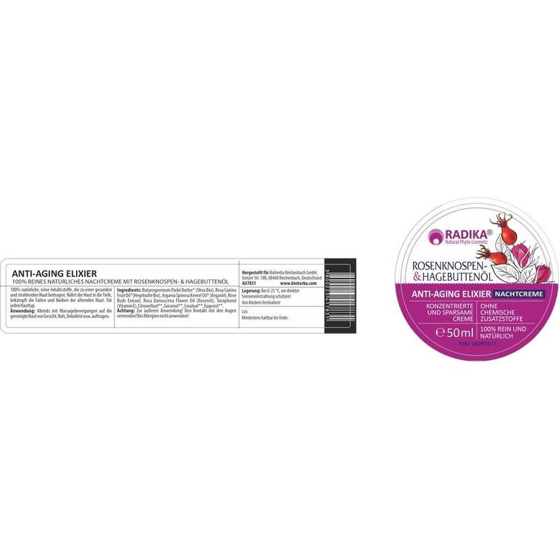 ANTI-AGING Elixir Nachtcre.m.Rosenk.-&Hagebuttenöl