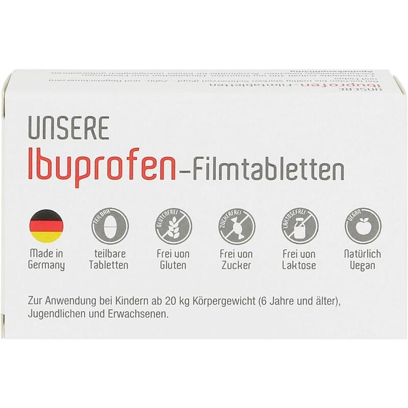 UNSERE Ibuprofen-Filmtabletten