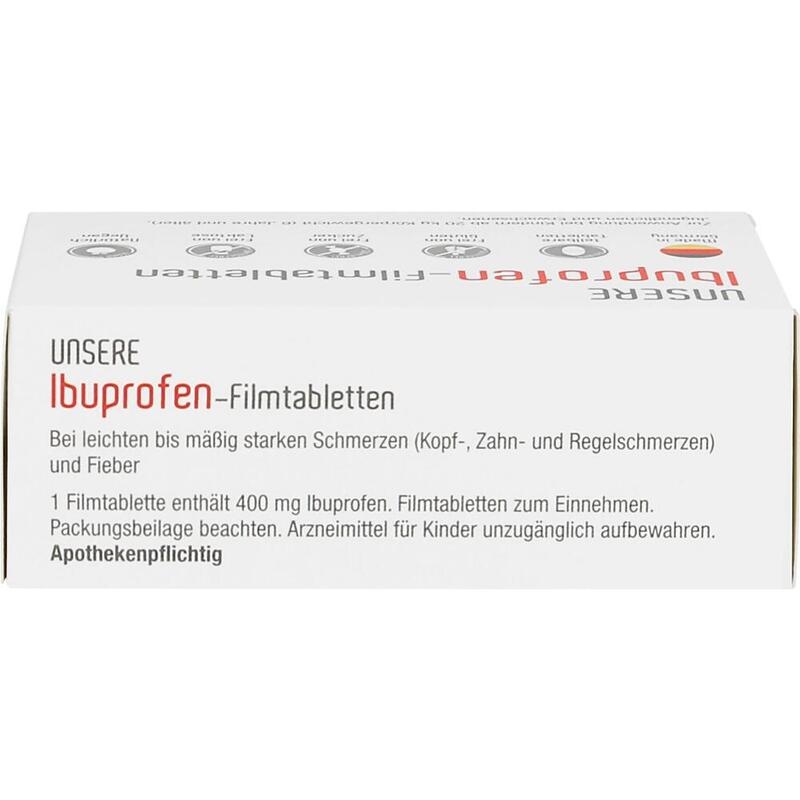 UNSERE Ibuprofen-Filmtabletten