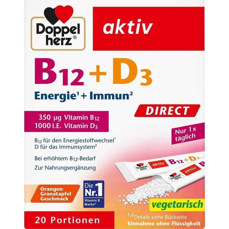 DOPPELHERZ B12+D3 DIRECT Pellets
