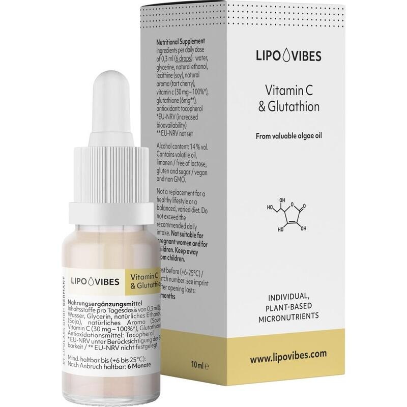 LIPOVIBES Pure Vitamin C & Glutathion Tro.z.Einn.
