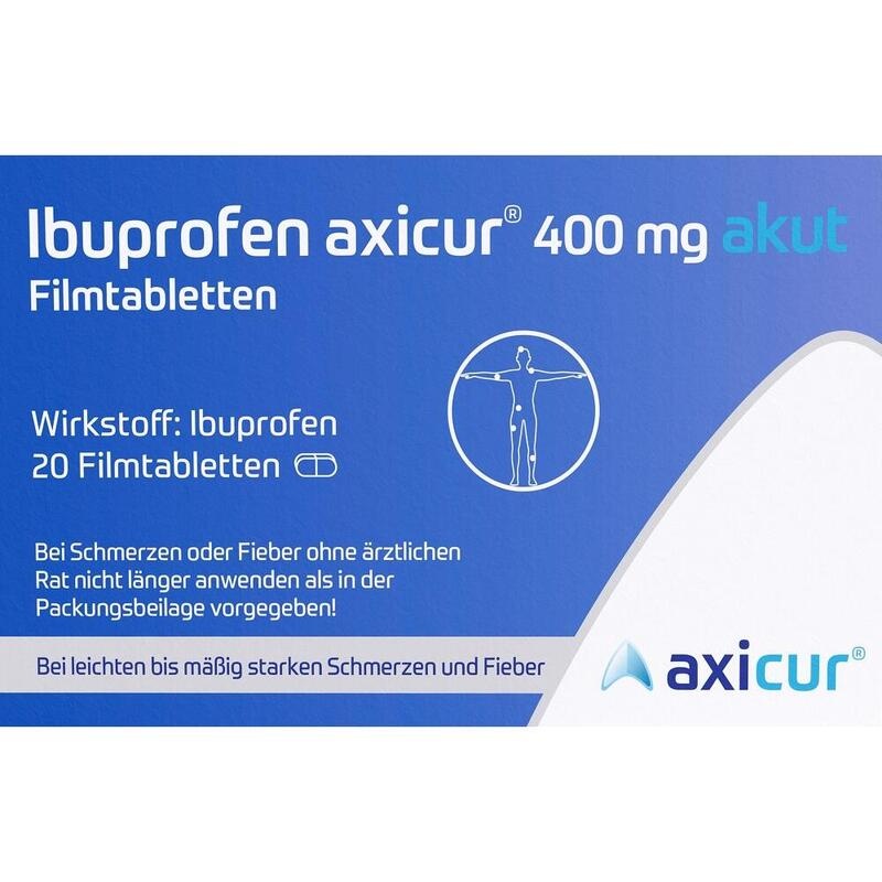 IBUPROFEN axicur 400 mg akut Filmtabletten