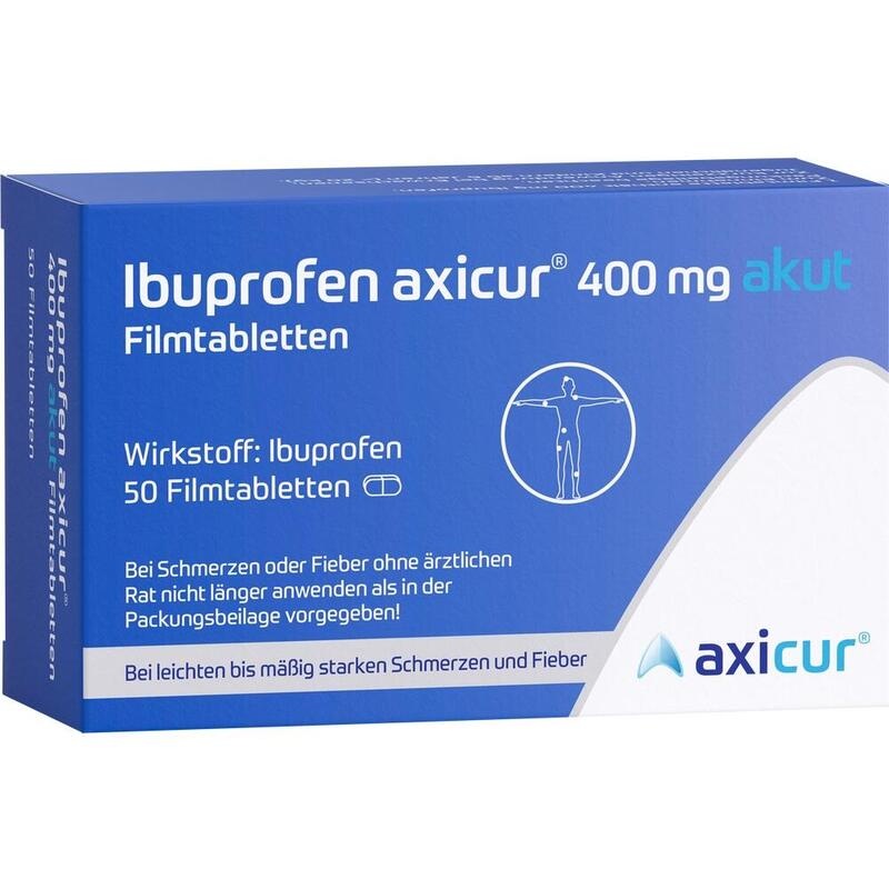 IBUPROFEN axicur 400 mg akut Filmtabletten