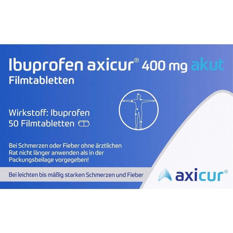 IBUPROFEN axicur 400 mg akut Filmtabletten