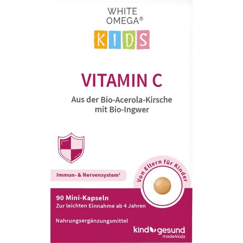 KINDGESUND Vitamin C mit Ingwer Mini-Kapseln