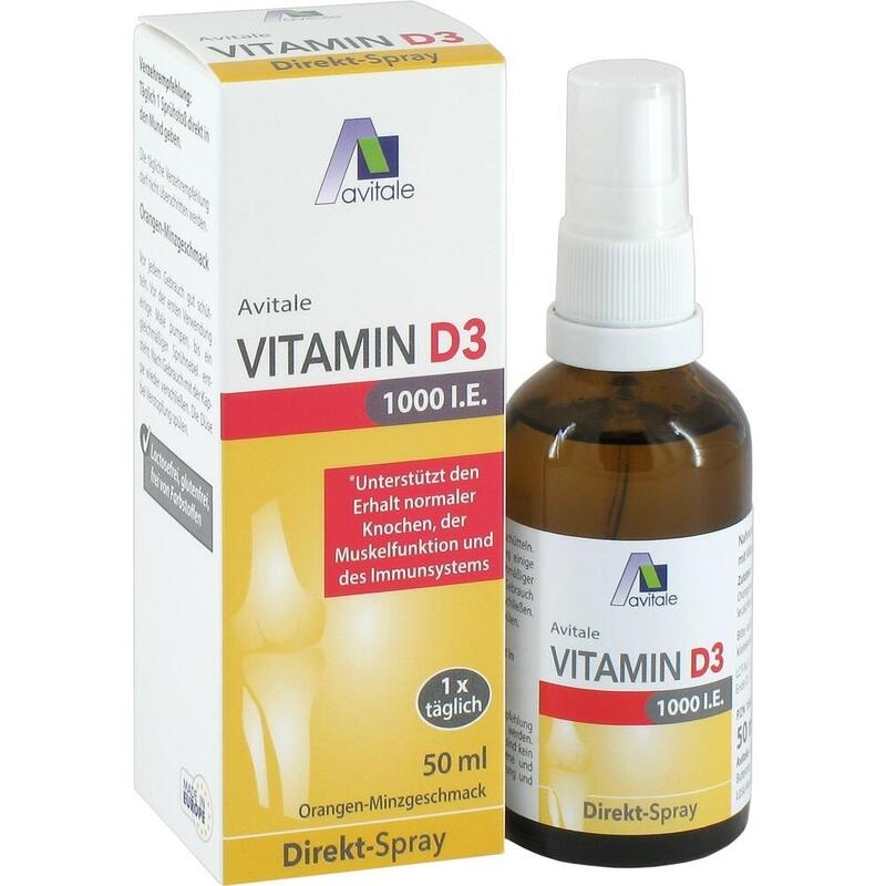 VITAMIN D3 1000 I.E. Direkt-Spray