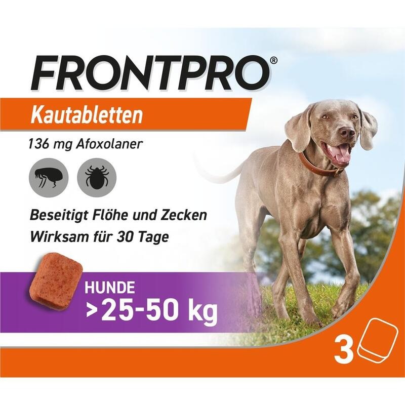 FRONTPRO 136 mg Kautabletten f.Hunde >25-50 kg