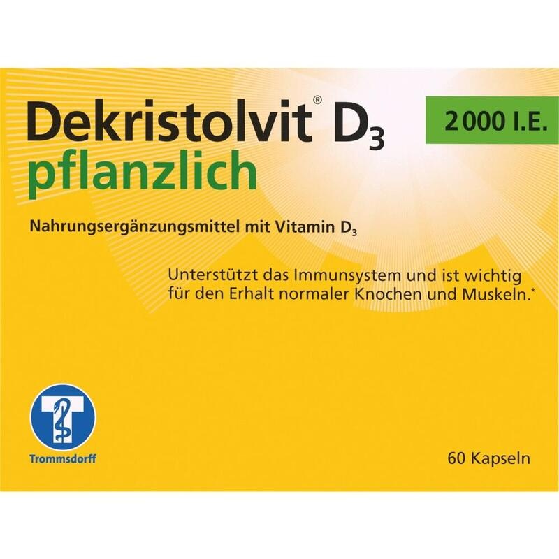 DEKRISTOLVIT D3 2000 I.E. pflanzlich Kapseln
