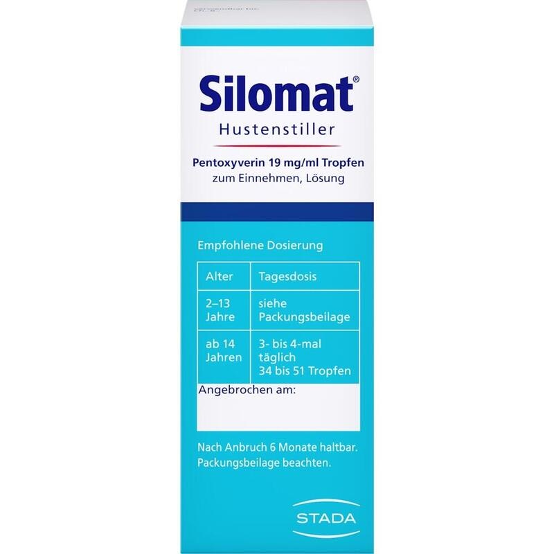 SILOMAT Hustenstiller Pentoxyverin 19 mg/ml TEI
