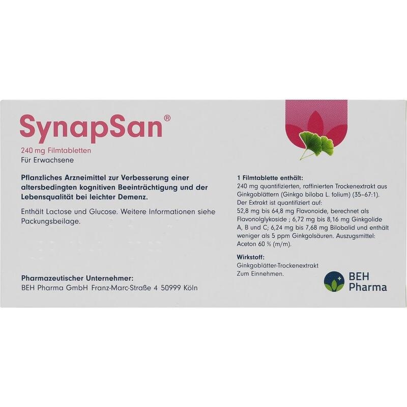 SYNAPSAN 240 mg Filmtabletten