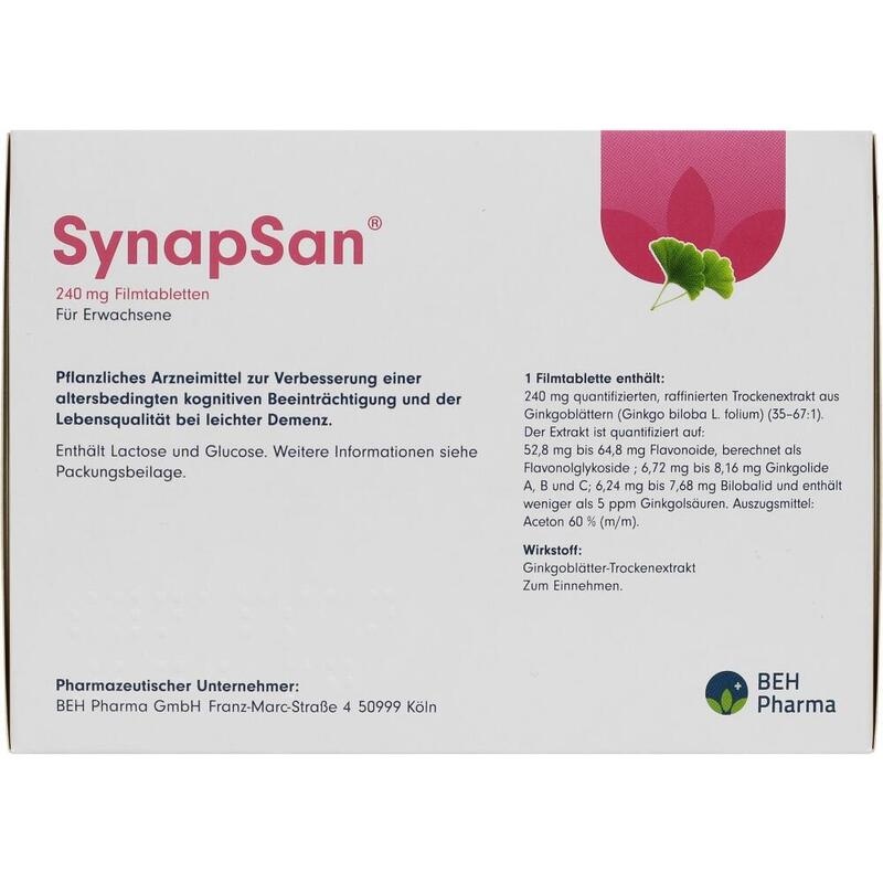 SYNAPSAN 240 mg Filmtabletten