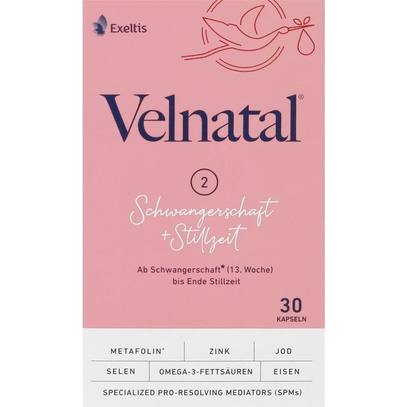 VELNATAL Schwangerschaft und Stillzeit Weichkaps.