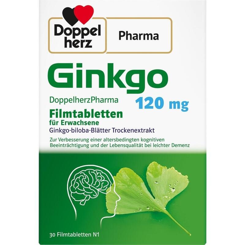 GINKGO DOPPELHERZPHARMA 120 mg Filmtabletten