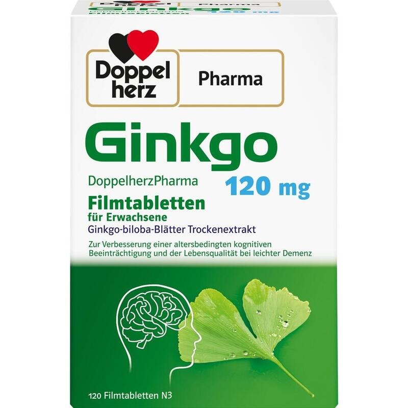 GINKGO DOPPELHERZPHARMA 120 mg Filmtabletten