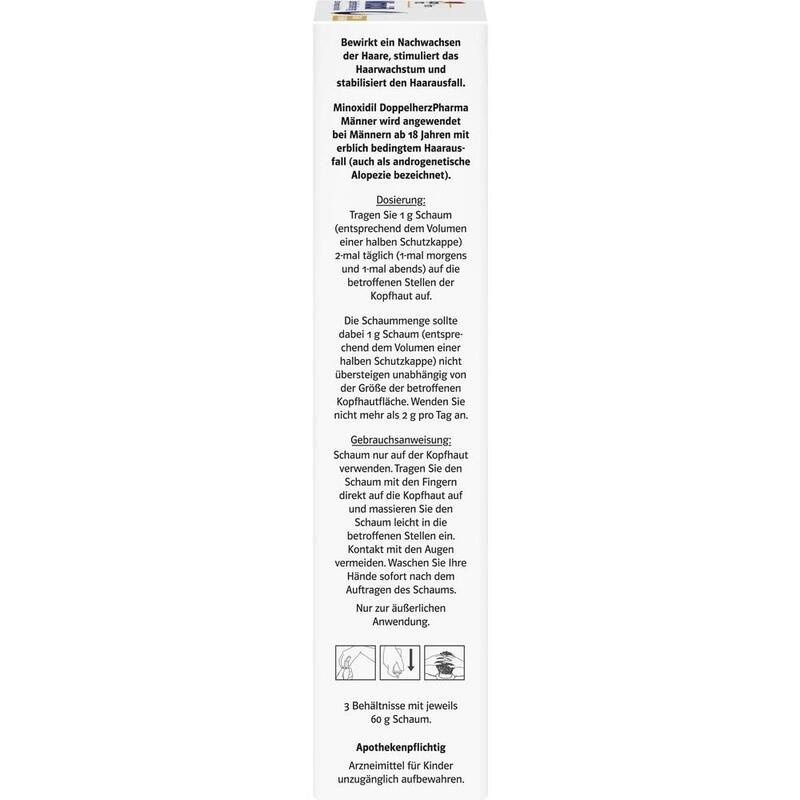 MINOXIDIL DoppelherzPharma Männer 50 mg/g Schaum