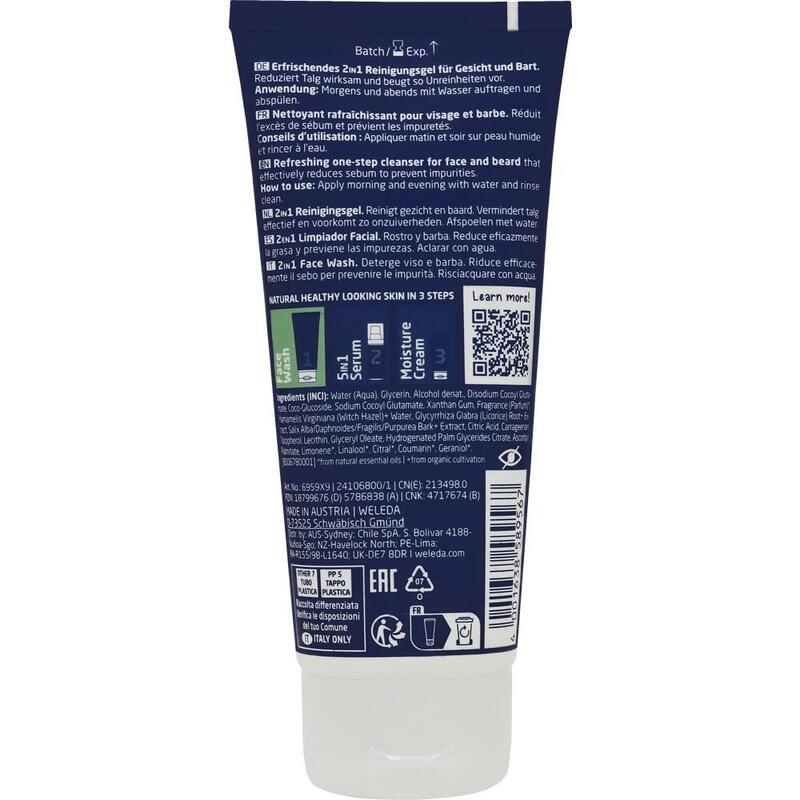 WELEDA For Men 2in1 Face Wash