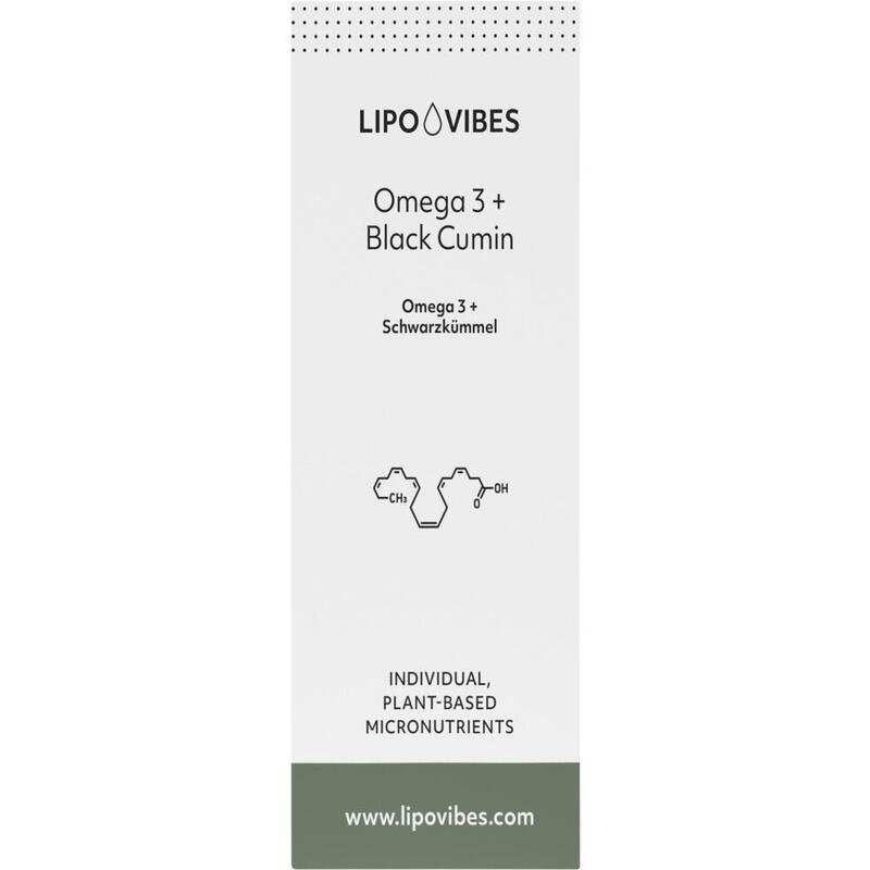 LIPOVIBES Pure Omega-3+Schwarzkümmel Tropf.z.Einn.