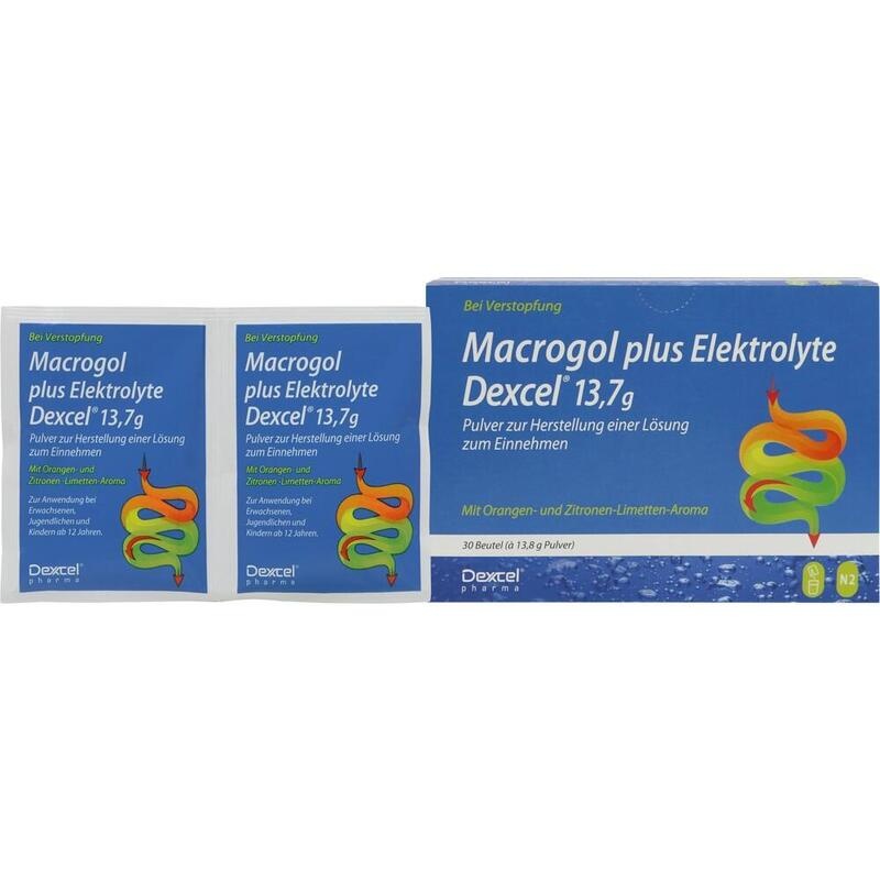 MACROGOL plus Elektrolyte Dexcel 13,7 g PLE