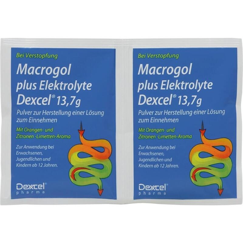 MACROGOL plus Elektrolyte Dexcel 13,7 g PLE