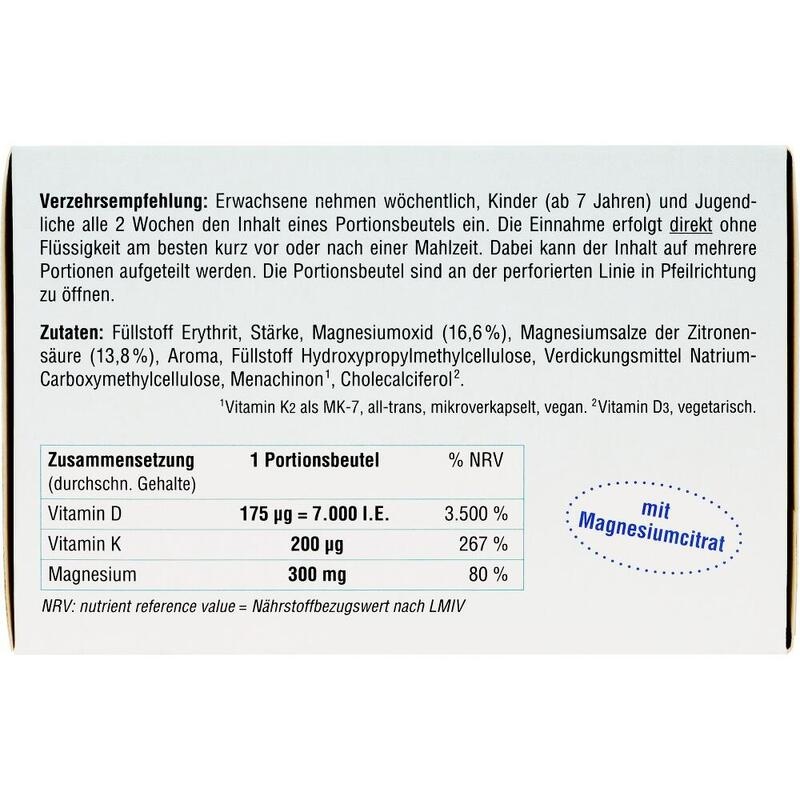 CEFAVIT D3 K2 Mg 7.000 I.E. Stix Granulat